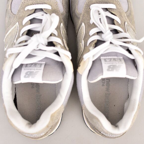 NEW BALANCE 574 CLASSIC UNISEX KIDS SHOES SNEAKERS CORE - GREY/WHITE KIDS SIZE 6 - Picture 8 of 9
